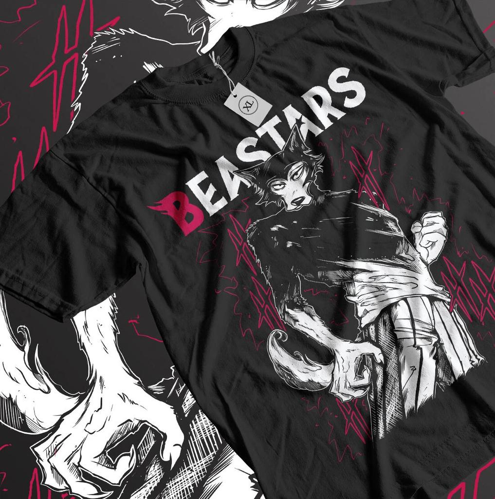 Beastars Legoshi Beastars T-Shirt Girl Anime Japanaise Style Gift Shirt Black