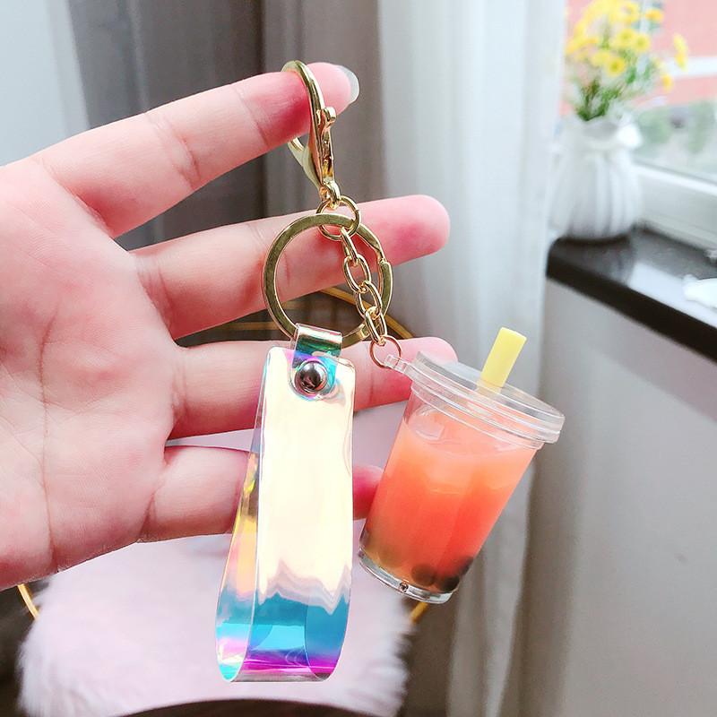 Milk Acrylic Lovely Tea Keychain Ideal For Parties And Day Valentines