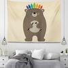 Cartoon Animals Simple Decorative Tapestry Home Wall Living Room Office Decorative Tapestry
