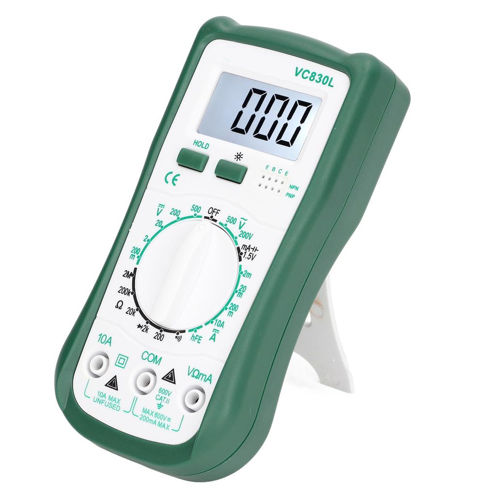 LCD Display Multimeter Multifunctional Digital Voltage Current Resistance Tester VC830L