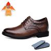 Men's Spring & Autumn Leather Shoes - 6cm Height Boost, Thick Sole, Formal/Casual Versatile Footwear