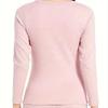 1 Stück Herbst/Winter Damen Warmes Unterwäsche-Set mit Fleece und Samt-Cardigan