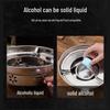 Portable Stainless Steel Solid Alcohol Stove & Dry Pot Set