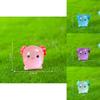 Luminous Axolotl Landscape Hexagonal Dragon Resin Ornament Garden Accessory