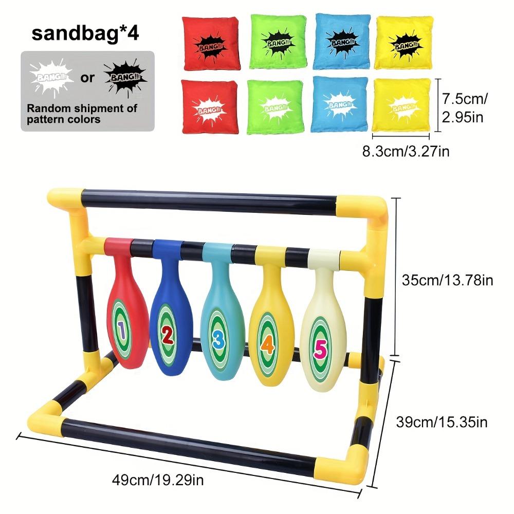Bean Bag Toss Game for Kids Adults Throwing Game Bowling Set Toys for Family Indoor Outdoor Fun Holiday Birthday Party Backyard