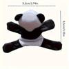Plush Panda Stickers, Adorable Black & White Fabric Panda Decorations, No Power Required, for Vines Walls and Gifts, Home or Party Decoration