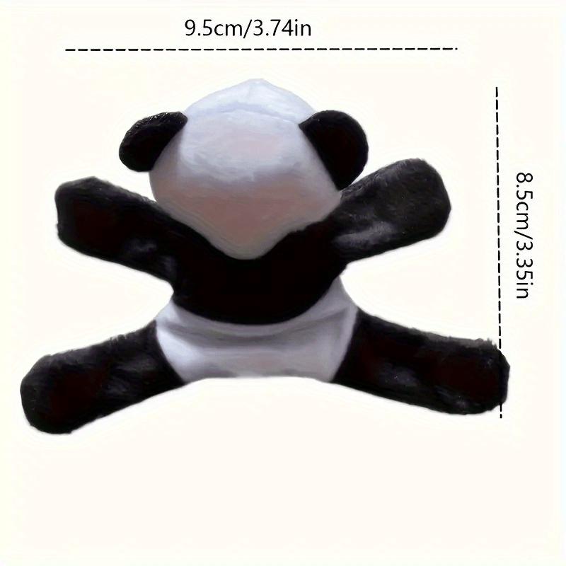 Plush Panda Stickers, Adorable Black & White Fabric Panda Decorations, No Power Required, for Vines Walls and Gifts, Home or Party Decoration