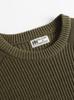 US Army TYPE Command Sweater with Long Sleeve Crew Neck [Norman] Men's Pockets, (Green, M)