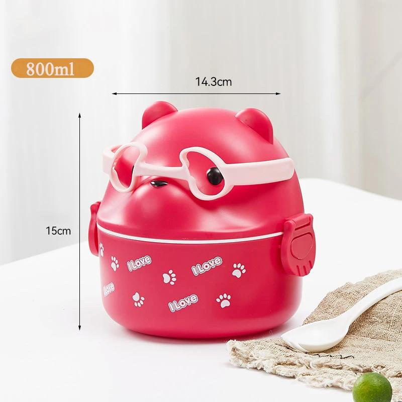Stainless Steel Vaccum Cup Soup Lunch Box Storage Warmer With Spoon Food Thermal Jar Insulated Soup Thermos Containers Cooler