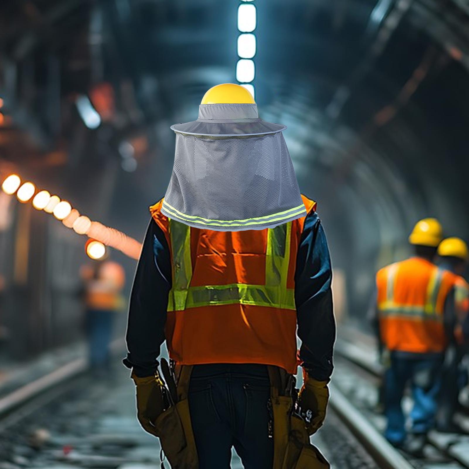 

Hardhat Sun Shade Hard Hat Sunshade Construction Sun Protection Breathable Cooling Safety Helmets Protection Attachment CN