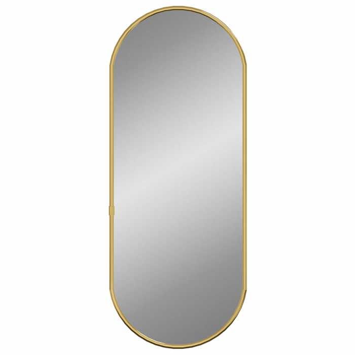 VidaXL Wall Mirror Makeup Mirror Vanity Cosmetic Bathroom Decoration Toilet Living Room Interior Gold 348197