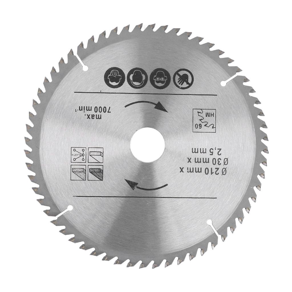 Circular Saw Blade Carbide for Woodworking Miter Table Saws Wood Plastic Cutting 8?14in 210X60TX30