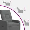Recliner Dark Gray Fabric
