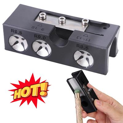 9 In 1 Billiard Cue Tip Grinding Tool Billiards Cue Repair Tool Arc Polisher Rod Repair Tool Billiards Cue Tip Corrector Tool