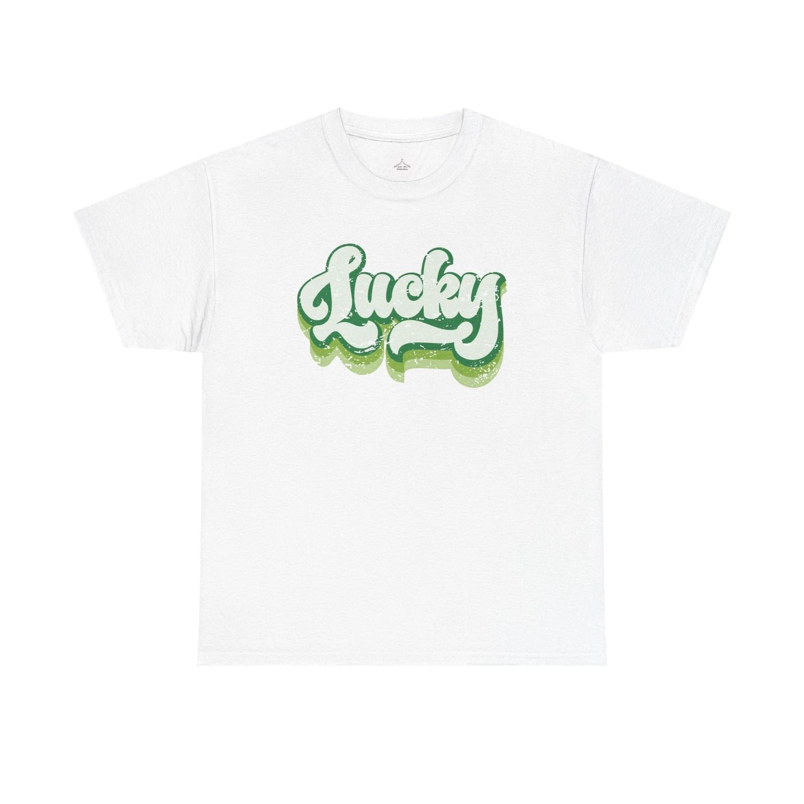 Lucky Charm Unisex Heavy Cotton Tee, Casual Wear, Gift for St. Patrick s Day, S
