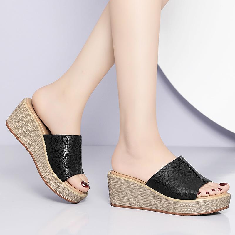 Wedge slippers women's summer new sandals women's popular platform sandals women's platform sandals summer