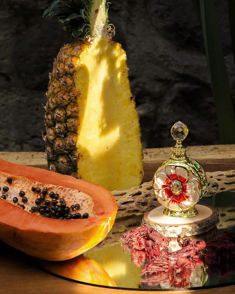 Swiss Arabian Layali Rouge - Luxe Producten Uit Dubai - Langdurige Persoonlijke Parfumolie Geur - Een Verleidelijke Signatuur Aroma - 0,5 Oz