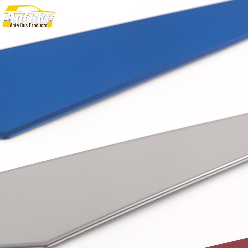 21 Kustu Front Grille Trim: Three-Color Stainless Steel Anti-Scratch Strip