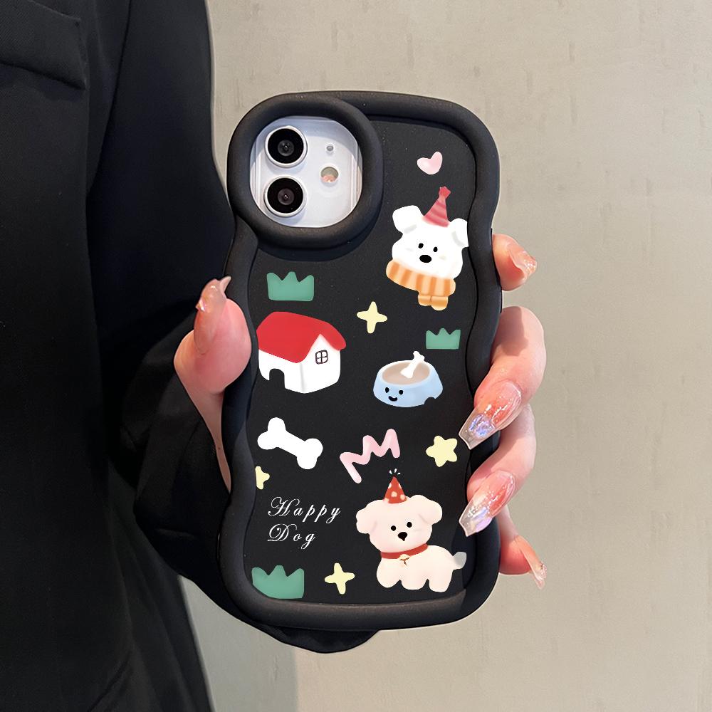 Big Wave Edge Mäkký silikónový materiál Macaron Puzdro na telefón Nárazuvzdorné ochranné gumové puzdro pre iPhone Samsung Huawei Honor Xiaomi Redmi OnePlus Moto