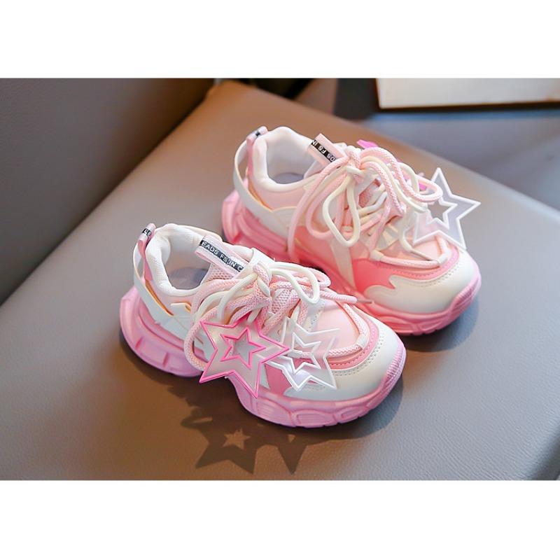Girls Shoes Fall Children's Sports Net Shoes Big Kids Running Shoes Girls Daddy Shoes Fall Shoes