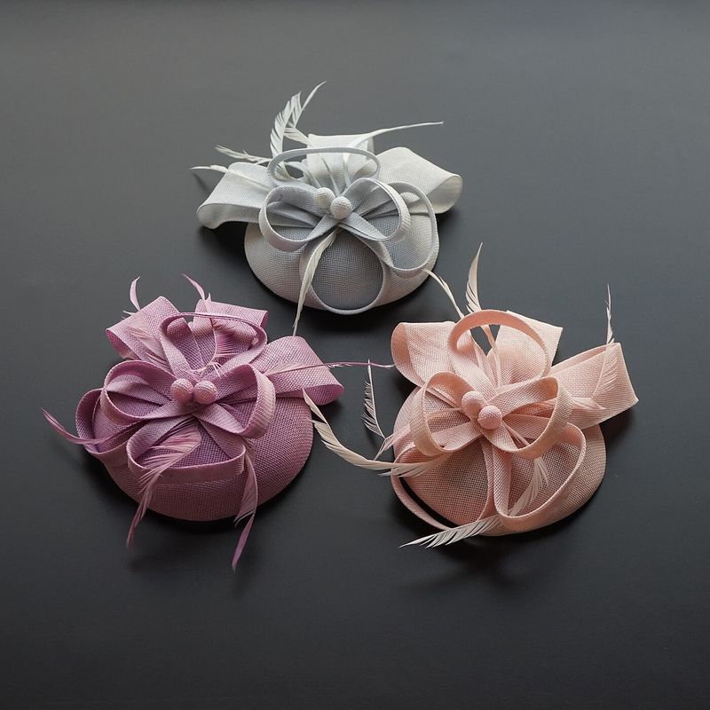 Horse Racing Federation Hepburn European and American Court Lady Retro Hat Headpiece Women's Dress Cheongsam Accessories Photo Hair Accessory Spring