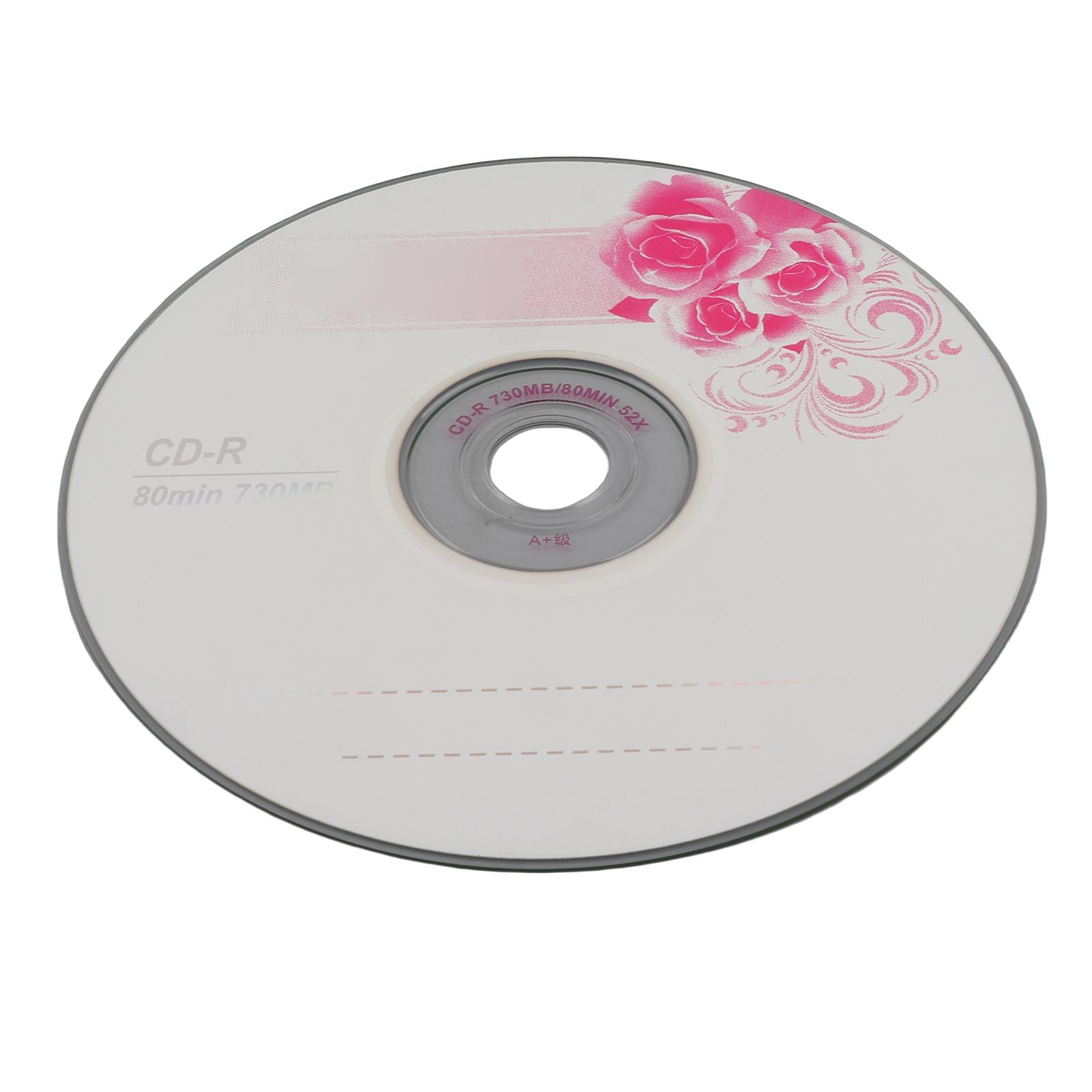 CD R Lege schijven 52X 730 MB opneembare schijf Lege cd's voor het opslaan van digitale afbeeldingen Muziekgegevens