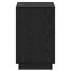 Side Table Black Oak 60 x 40 x 65 cm Wood Based Material