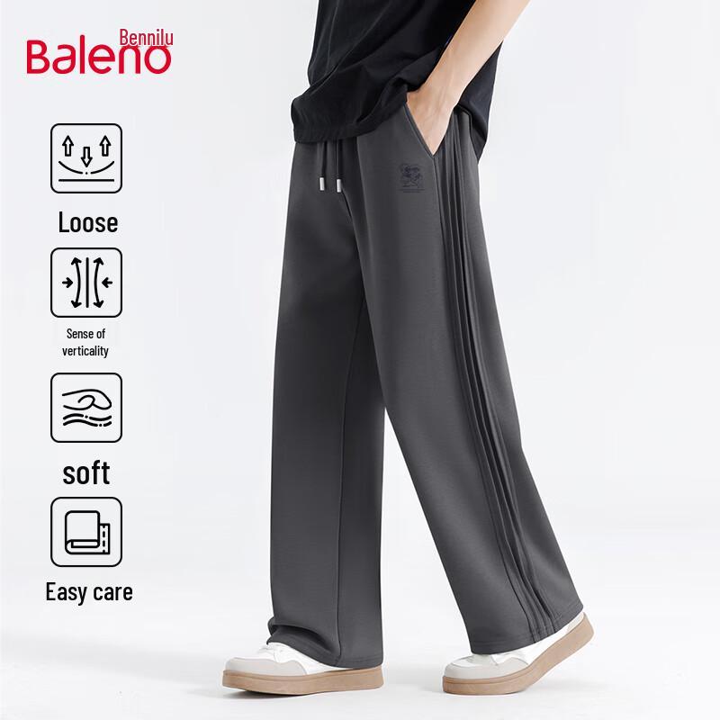 Baleno Men's Trendy Pleated Straight-Leg Pants