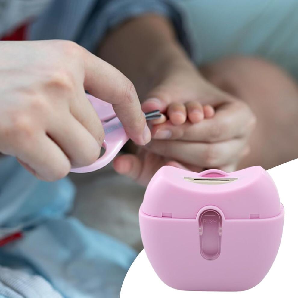 Elektrische Nagelschere Wiederaufladbarer Trimmer für Fingernägel Zehennägel, Rosa