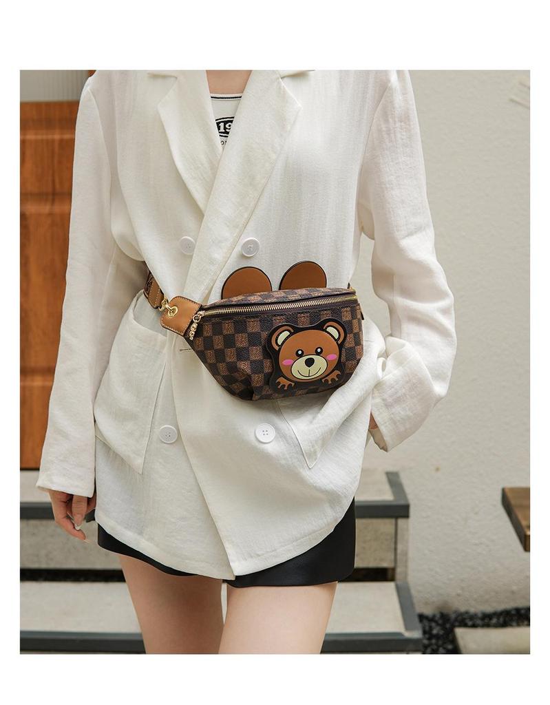 Popular Little Bear Unisex Crossbody Sports Bag - Lightweight Fashion Waist & Chest Bag