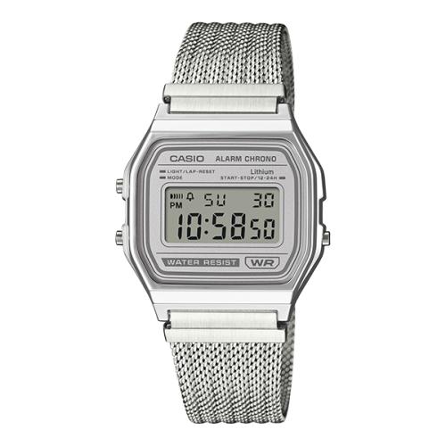 [CASIO] CASIO Classic Mesh Digital Watch A-158WEM-7DF FREE