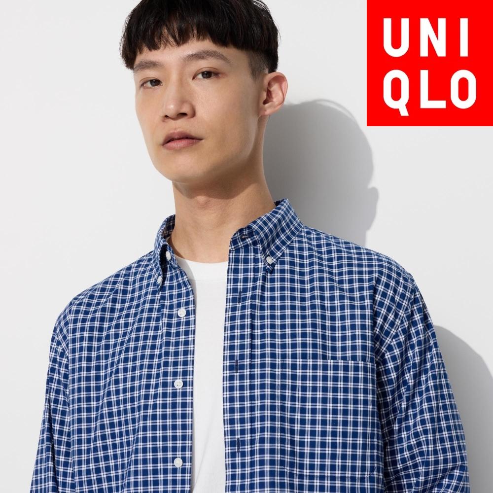 

Рубашка Uniqlo Broad с длинным рукавом и воротником на пуговицах в клетку B