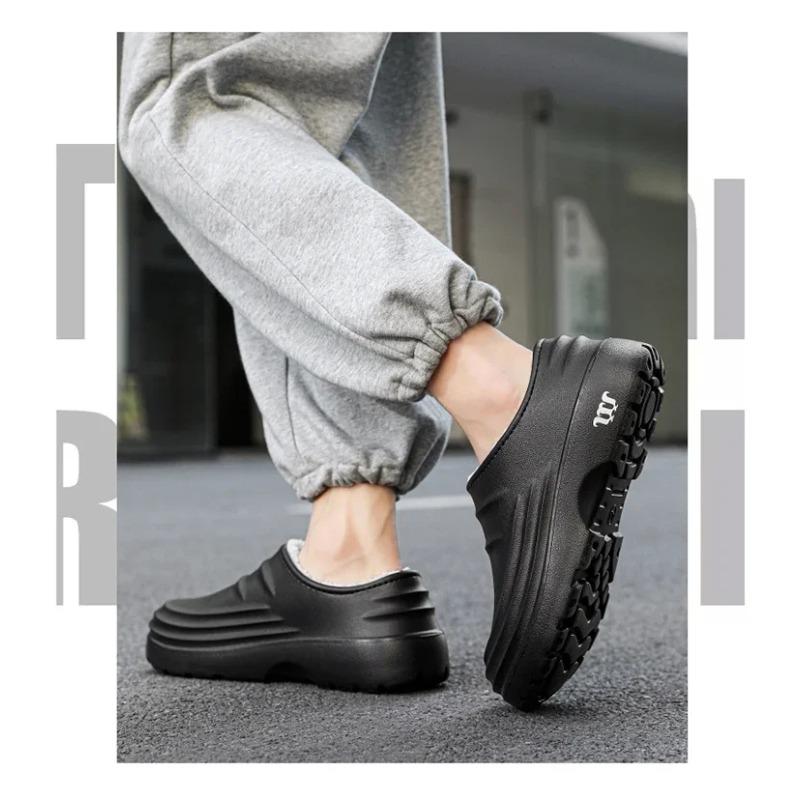 Hausschuhe Herren Winter Warme Hausschuhe Wasserdichte Gartenschuhe Indoor Slipper Prägnante Schuhe für Männer