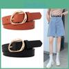 Leather Belt Vintage Women Versatile Decorative Waistband Casual Jeans Strap