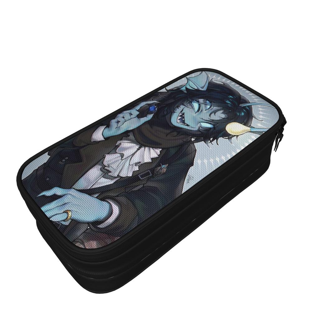 Large Capacity Pencil Pouch Sebastian Solace School Accessories  Double Layer Pencilcase Girl Makeup Bags Amazing Gift