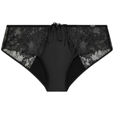Black Label Series Logo Small Tag Sexy Lace Half Coverage Panties Women Underwear QF7165AD-UB1