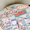 Regalo Adorabile Stile Singolo Opzionale Floreale Kawaii Negozio Retrò Lungo Blocco Carta Note Carina Materiale per Diario Studente 100 Fogli Adorabile Sakura