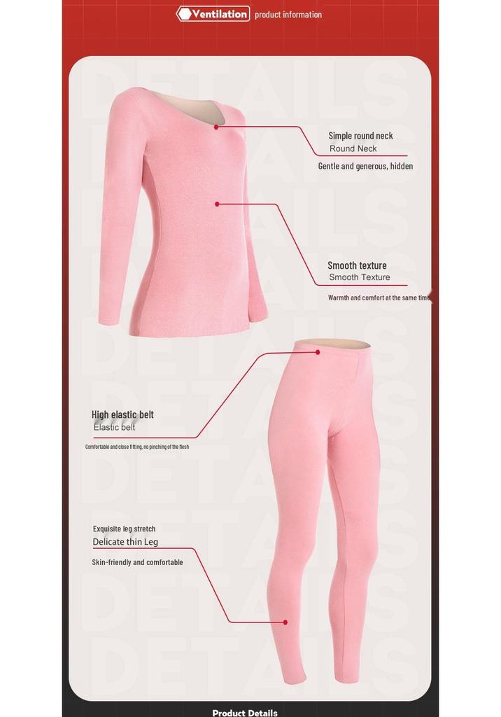 Unisex Extra Thick Fleece Lined Warm Underwear Set – Seamless, Slimming Base Layer for Cold Protection