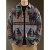 Autumn Winter American Retro Wool Y2K Shirt Men's Long-sleeved Tops Thickened Fashion Brand Loose Versatile Casual Shirt Jacket