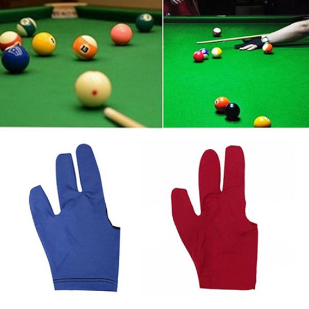 Noua mănușă pentru tac de biliard pentru snooker Spandex, mâna stângă deschisă, cu trei degete