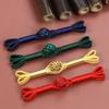 5 Pairs Handmade Cloth Chinese Knot Buttons Fastener for Cheongsam Tang Suit Retro Strip Buttons for Collar Decorative