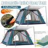 Automatic Open Camping Tent Waterproof Sun-Protection Beach Camping Tent Foldable Anti-UV Shade 3-6 People Outdoor Family Tents