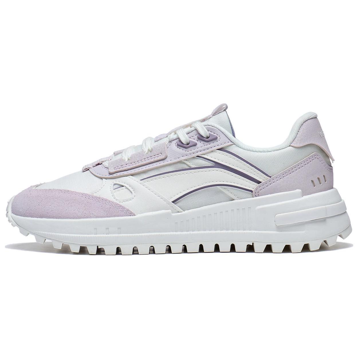 

LiNing Wind Rider 2.0 Anti Slip Wear Resistant Low Top Sports Casual Shoes Women s White Gray Purple 39