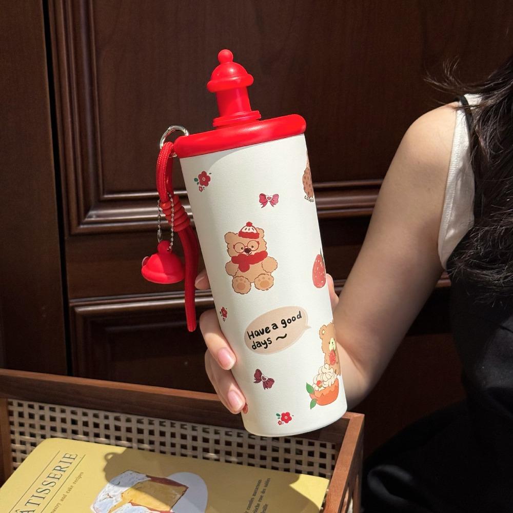 700ml Fashion Thermos Water Bottle Portable Cold Hot Insulation Coffee Cup 316 Stainless Steel Thermal Vacuum Flask Travel Mug 700ml