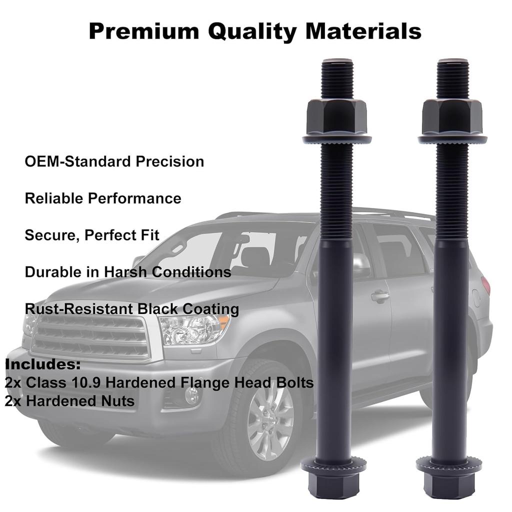 Shock Absorber Bolt, Strut Mount Bolt With Nut For Toyota 2008- Sequoia & 2007- Tundra