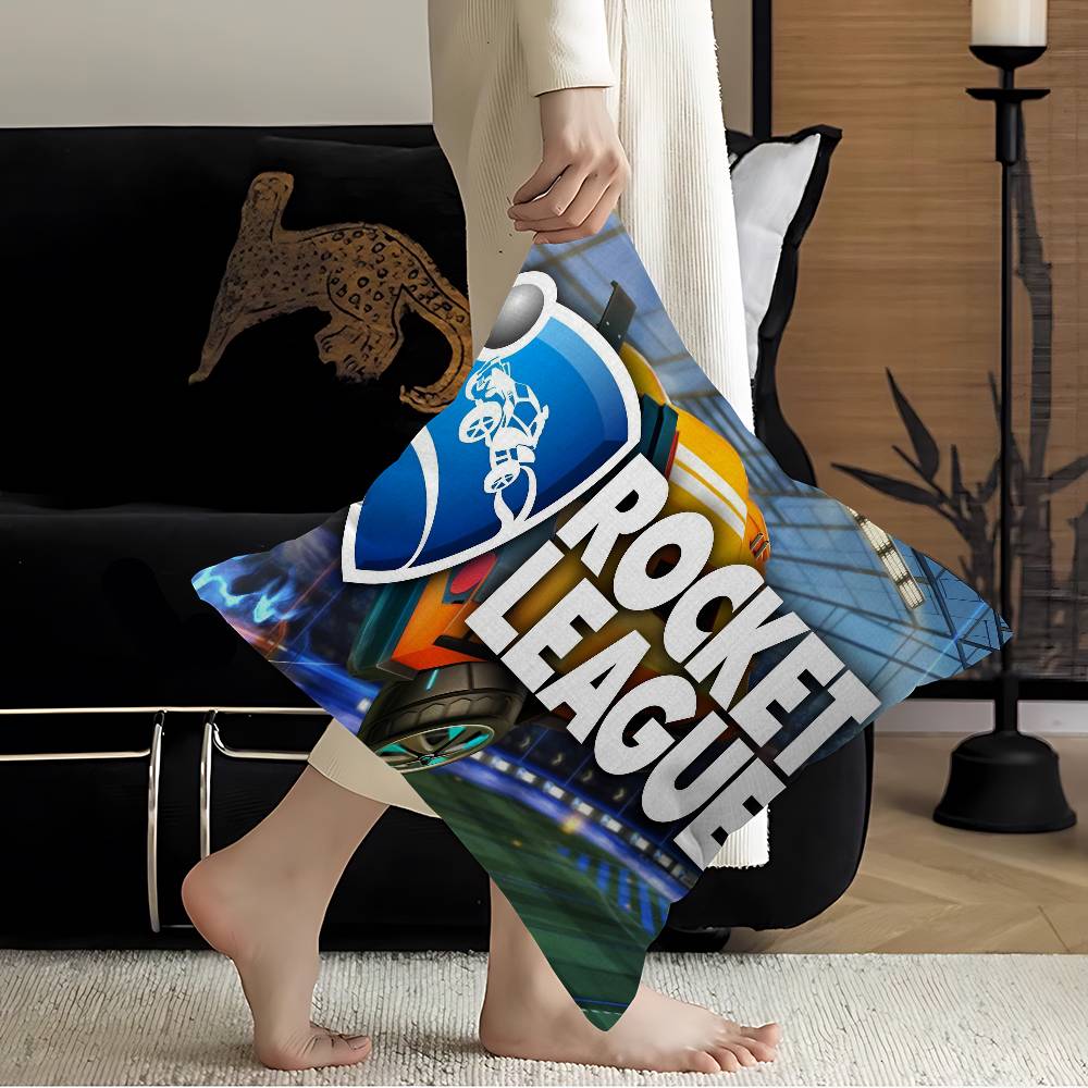 R-Rocket L-League Game Pillow Cover For Bedroom Room And Living Room Sofa Decorative Cushion Cover