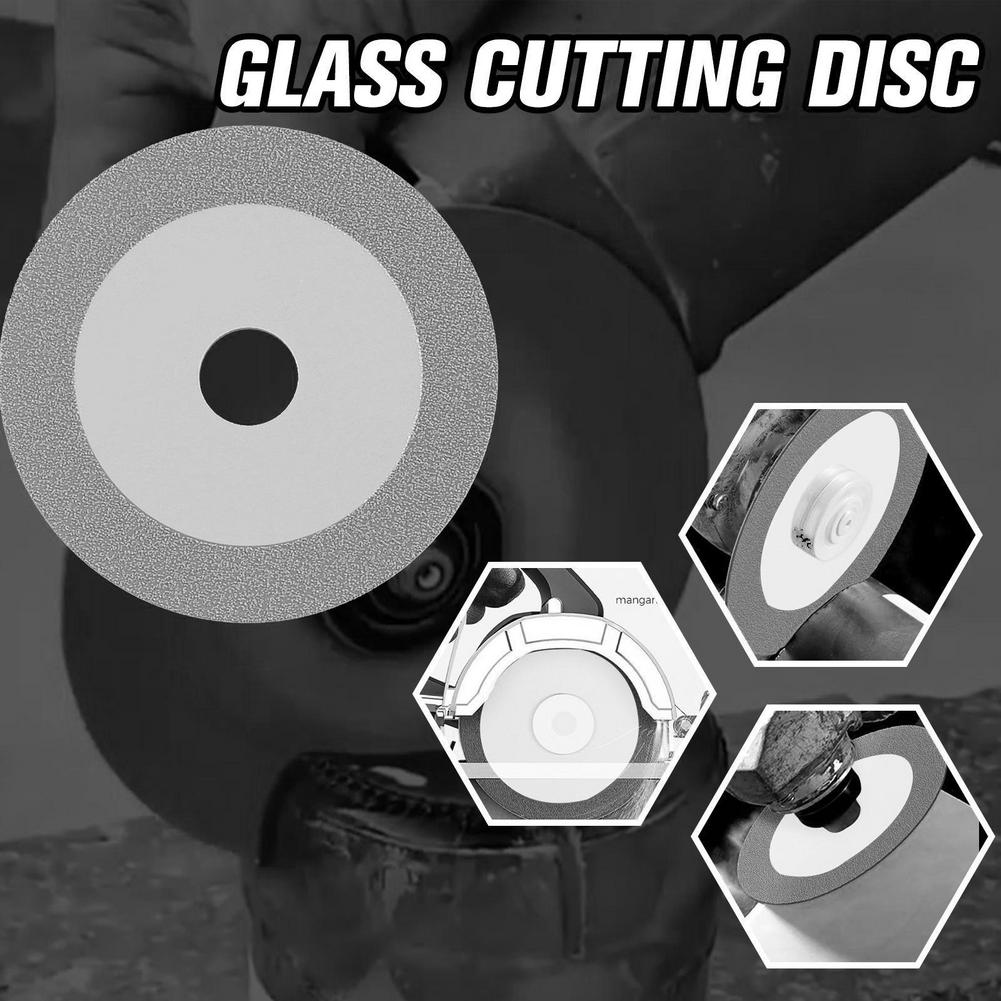 Diamond Cutting Disc, Universal Ultra-thin Fine Grain Disc for Glass Ceramic Tile Jade Stone, Solves Rough Cutting Edges & Disc