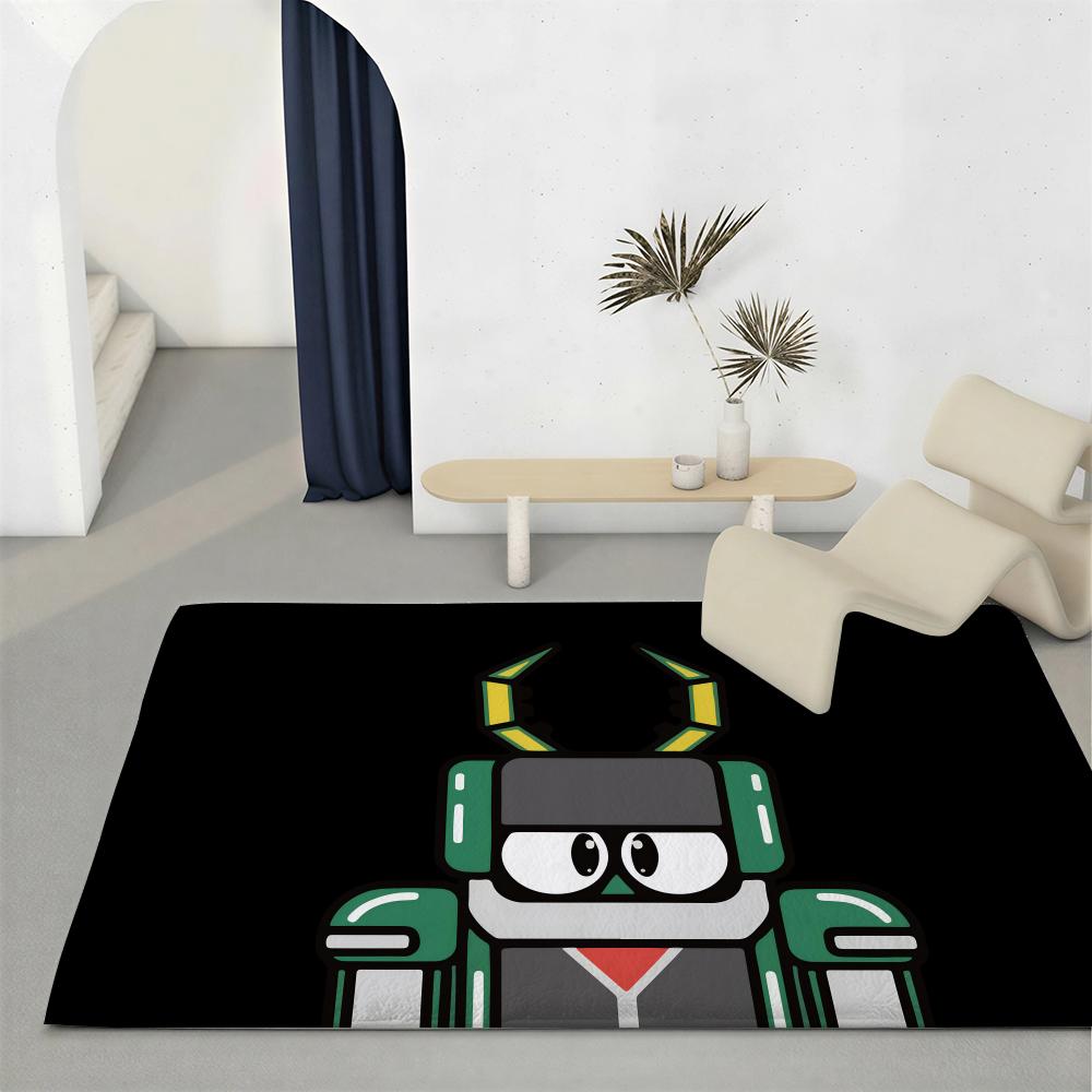 Cartoon R Robo Kabutack Fußmatte Umweltfreundliche Flanell Fußmatte Rutschfest Geruchlos Weicher Kurzer Plüsch Innenboden Teppich