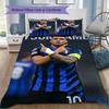 Custom Name Inter Milan Bedding,Quilt Set Quilt Cover Pillowcase Home Birthday Gift(1 * duvet cover + 2 * pillowcase, without core)_xia