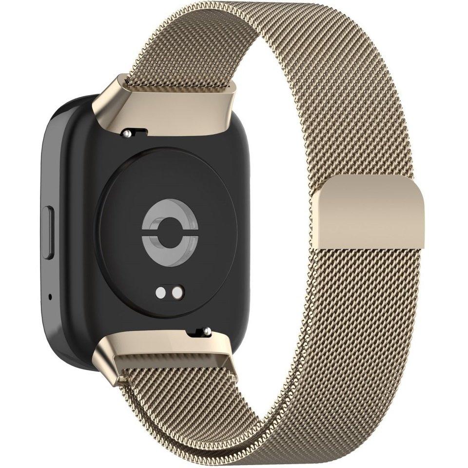Bracelet Milanais pour Xiaomi Redmi Watch 3 Active, Or Clair